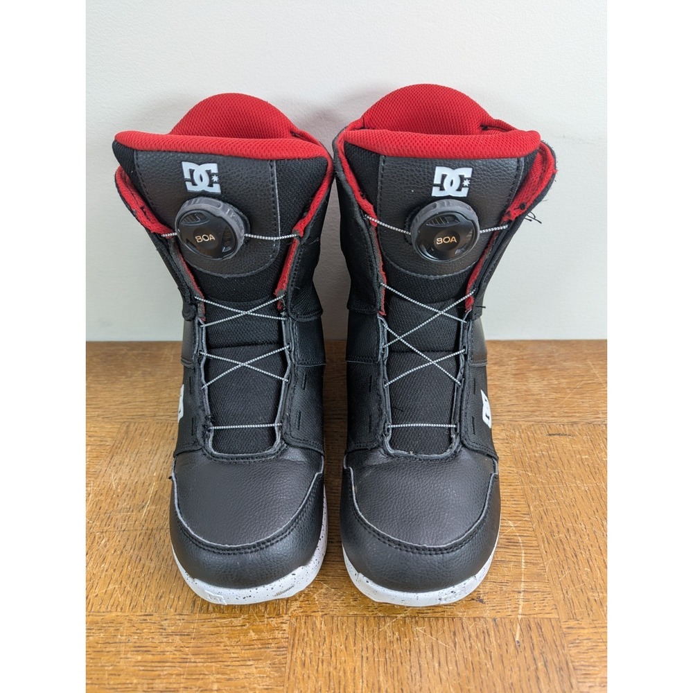 DC Scout 2023 Youth Snowboard Boots Size 6 Black / Red - BOA Closing - Excellent - Picture 2 of 5